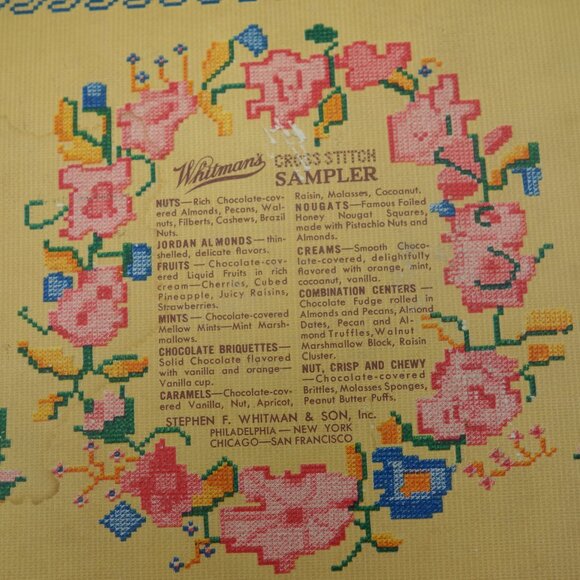 Vintage Whitman's Sampler Chocolates & Confections Empty Box - Picture 6 of 11